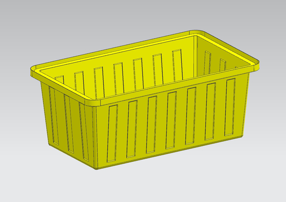 Customizable square box mold for making plastic products