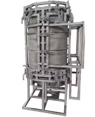 OEM रोटेशन मोल्डिंग सिल्वर एल्यूमीनियम रोटरी मोल्डिंग मोल्ड अनुकूलित