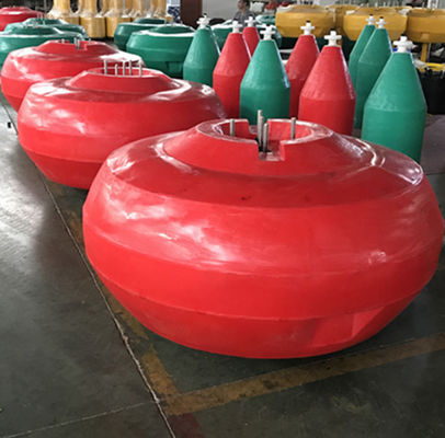 Plastik Warna Custom Mooring Buoy Permukaan LLDPE Peringatan Buoy