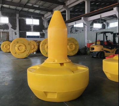 Plastik Warna Custom Mooring Buoy Permukaan LLDPE Peringatan Buoy