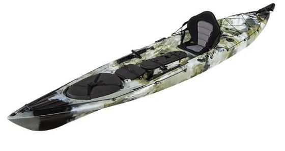 Duduk di Atas Kayak Custom Rekreasi Roto Molding Kayak Dengan Pendukung Kaki yang Bisa Disesuaikan