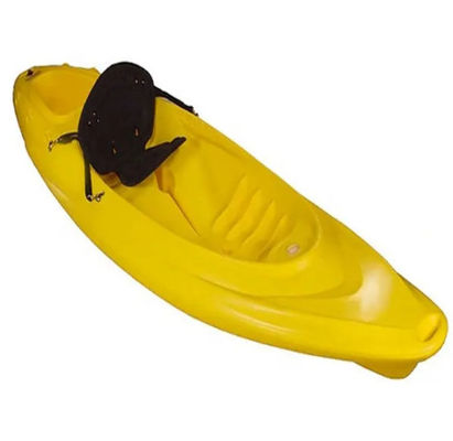 Skegged flat bottom kayak duduk di atas 12 kaki dengan tankwell belakang