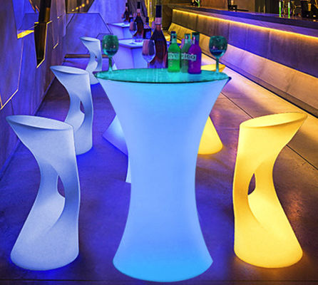 Furnitur Rotomolding Daur Ulang tahan cuaca LED Bar Furnitur Ramah Lingkungan
