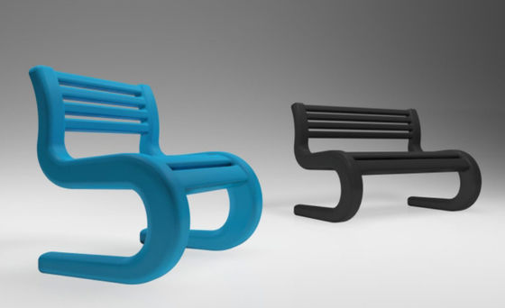 Roto Molded Outdoor Furniture Chair Eco Friendly tahan cuaca