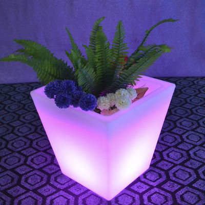 Panas tahan Custom Rotational Molding LED pot bunga PE penanam