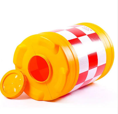 Yellow plastic anti-collision drum Rotoplastic mold product plastic protective safety drum