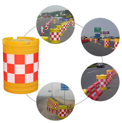 Yellow plastic anti-collision drum Rotoplastic mold product plastic protective safety drum