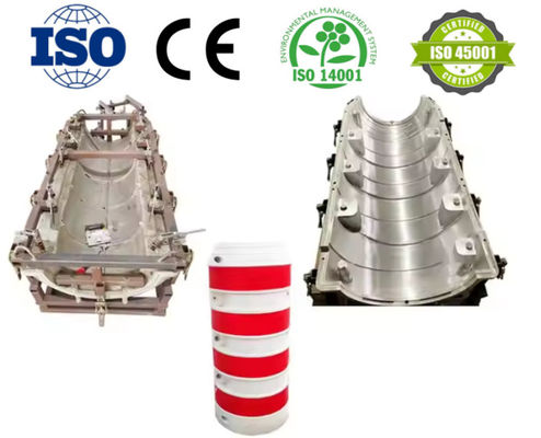 China Rotational Moulds Hollow Shaped Part Mold Rotational Moulding Road Safety Barrel Power Pole Protection Safety Cover