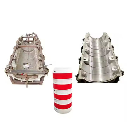 China Rotational Moulds Hollow Shaped Part Mold Rotational Moulding Road Safety Barrel Power Pole Protection Safety Cover