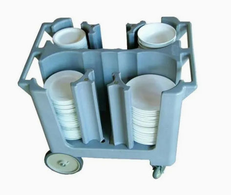 Custom Rotational Molding Dish Cart with Strong Chemical Resistance