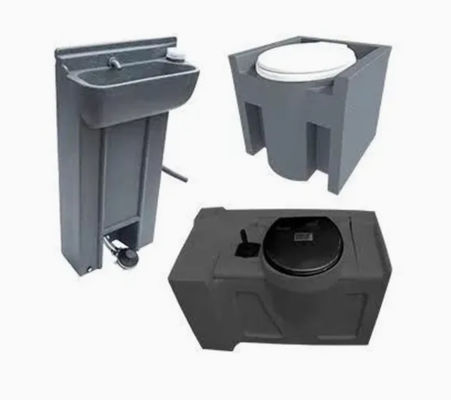 Produk cetakan rotasi portabel Toilet mobile 8-10mm Ketebalan Perlindungan UV