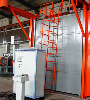 Shuttle Type Plastic Rotomolding Machine Custom Untuk Produk Kerongkong