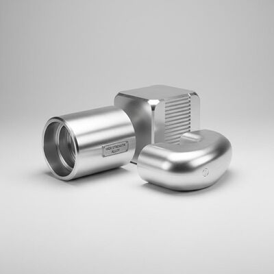 Surface lisse Finition de la rotation du moulage Composants en aluminium durables conçus pour répondre à des normes de propriétés mécaniques élevées
